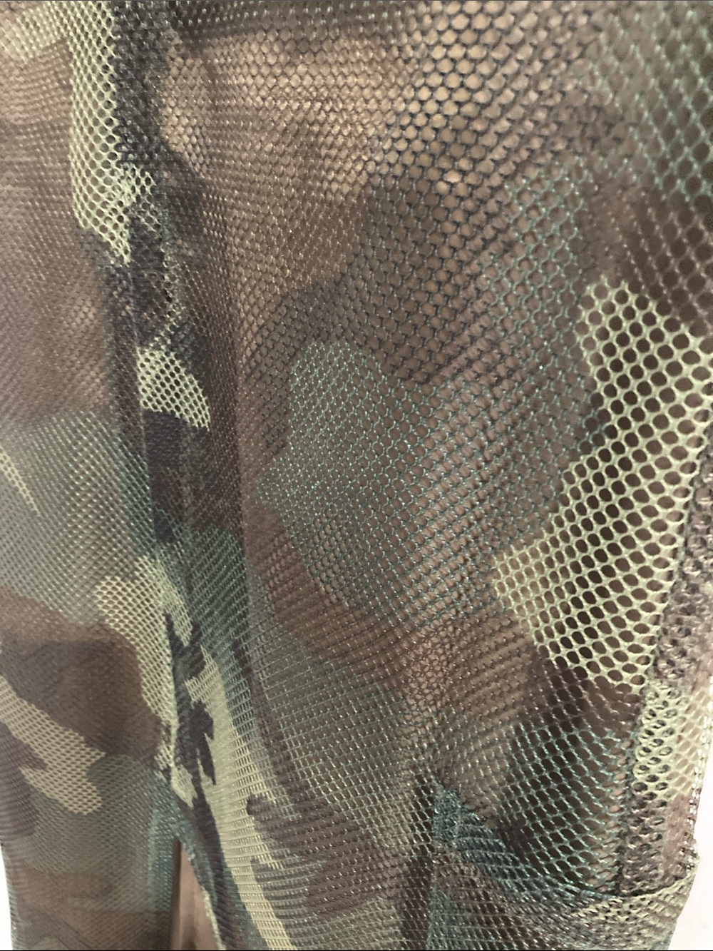 UFO Vintage 80’s women’s Camo Mesh Cargo skirt- Olive Green - Picture 7 of 8